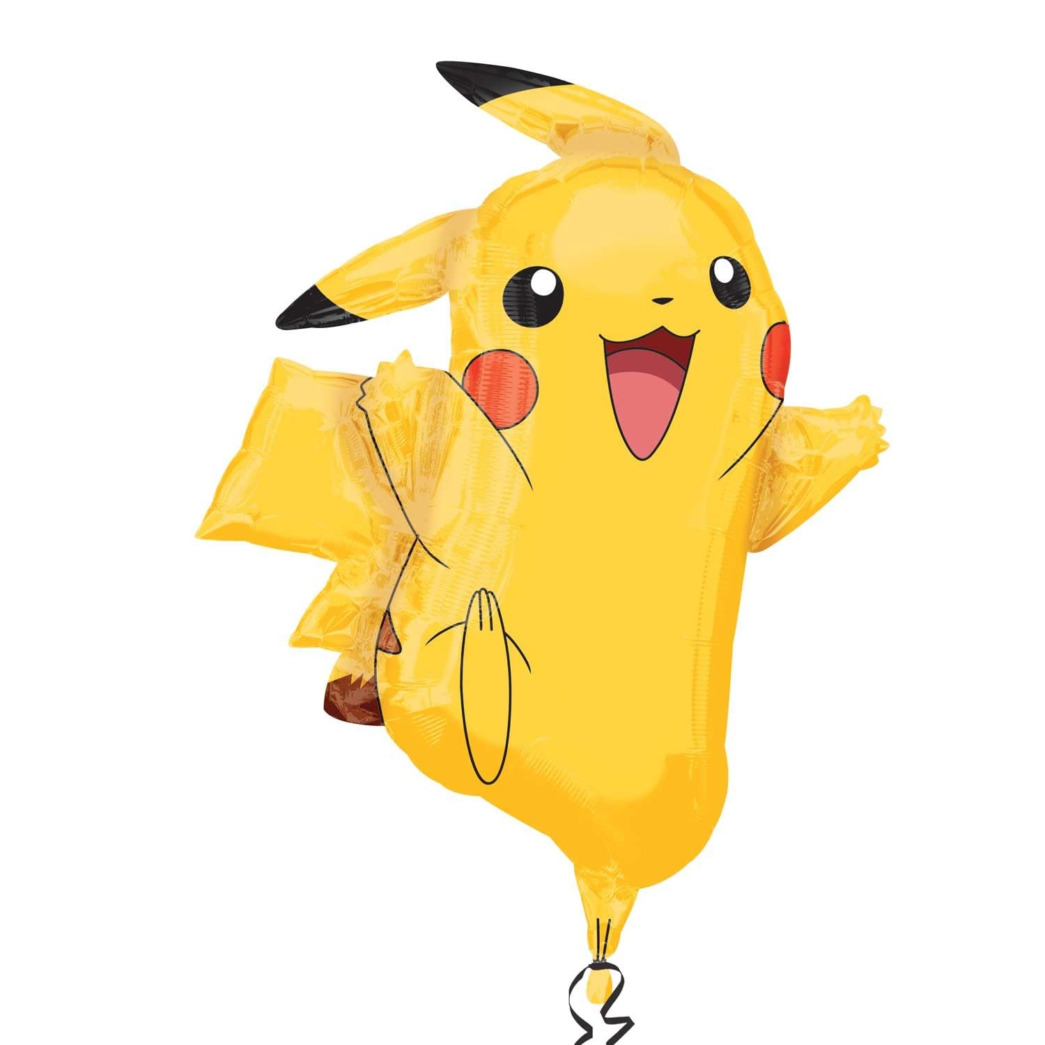 Anagram International Pikachu Shape Balloon Pack, 31in, Yellow