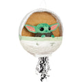 Unique Star Wars The Child Pull String Party Pinata, 17.5in x 21.5in, Multicolor