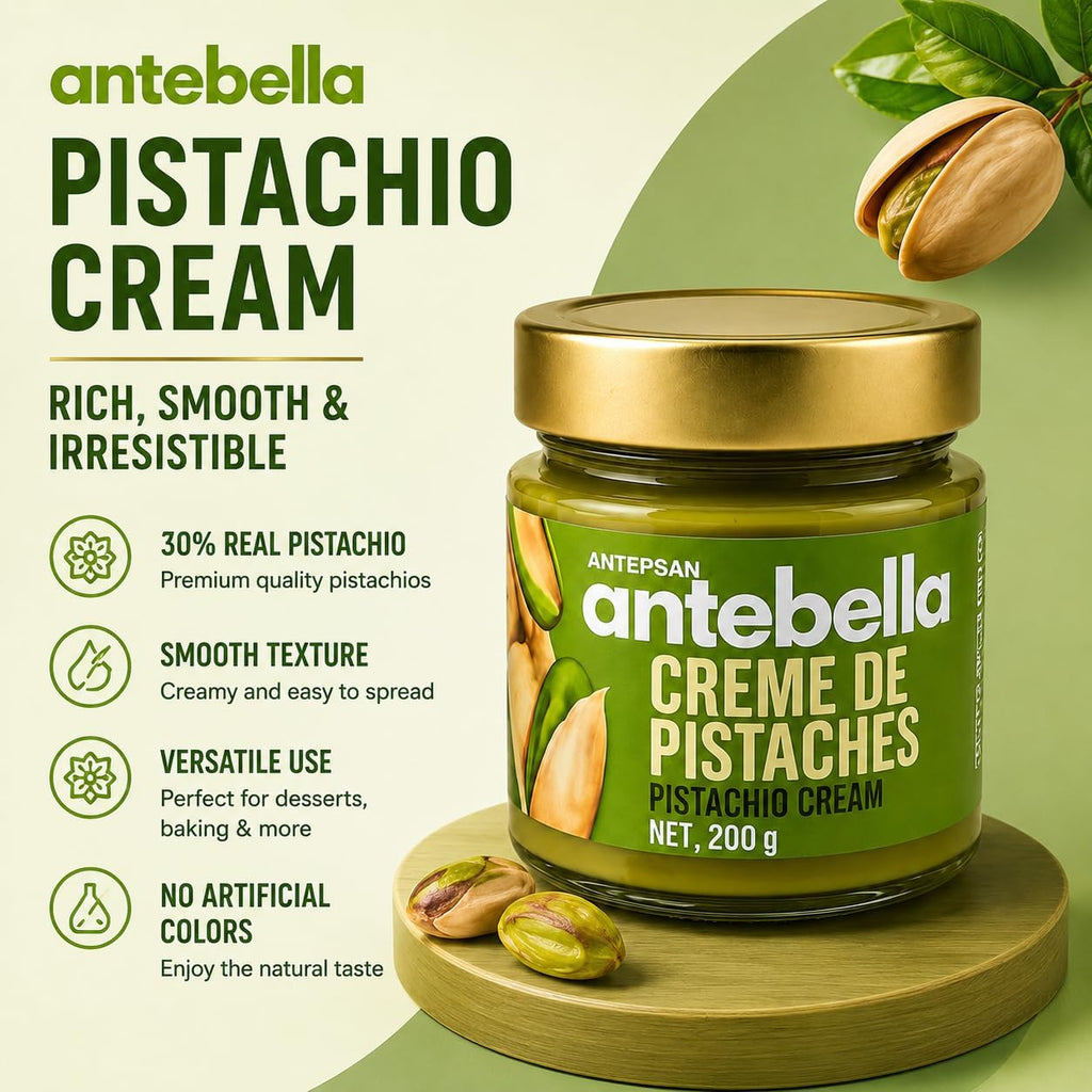 Antebella Pistachio Cream 200g and ASi Dried Roasted Kataifi 200g