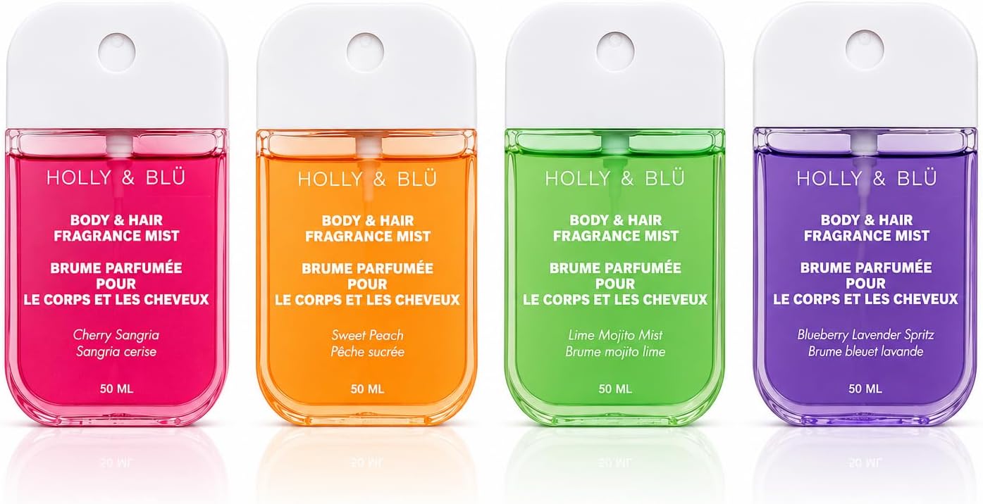 Holly & Blü Body & Hair Fragrance Mist 4-Pack, 50 mL Each