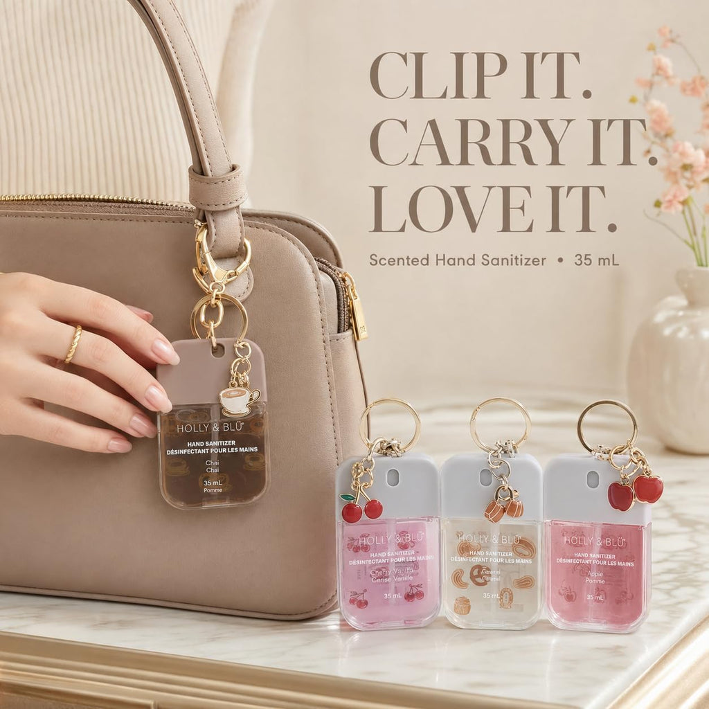 Holly & Blü Scented Hand Sanitizer Spray 4-Pack, 35 mL