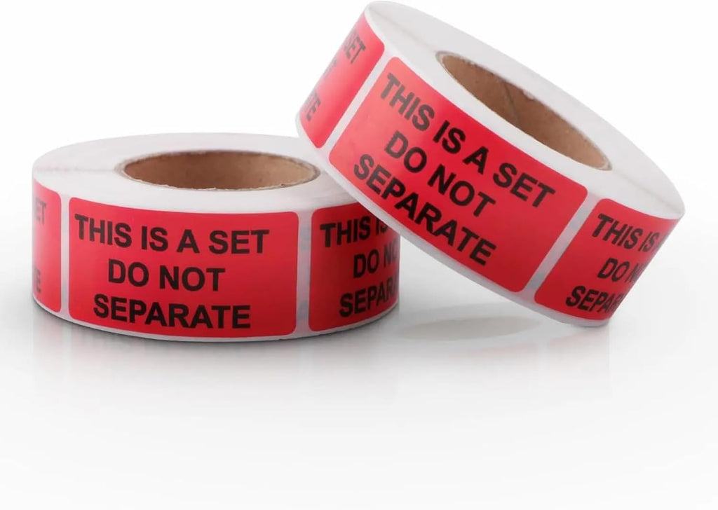 2 Rolls/1000 Labels - This Is A Set Do Not Separate Stickers - 500 Labels per Roll