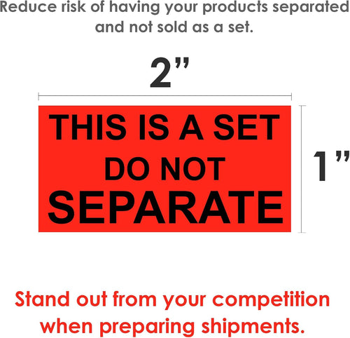 2 Rolls/1000 Labels - This Is A Set Do Not Separate Stickers - 500 Labels per Roll