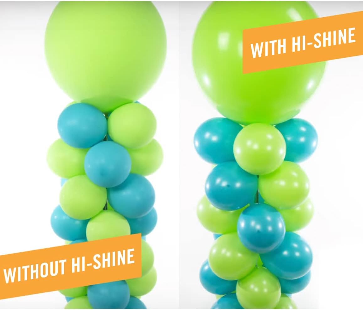 Hi-Shine Balloon Glow Spray, 8 Oz Bottle, Transparent